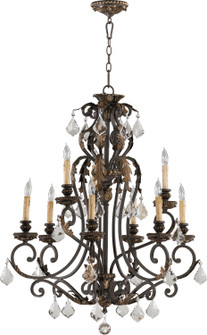 Rio Salado Nine Light Chandelier in Toasted Sienna With Mystic Silver (19|6157-9-44)
