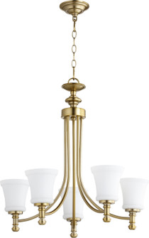 Rossington Five Light Chandelier in Aged Brass (19|6122-5-80)