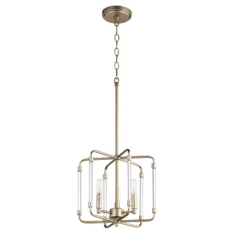 Optic Three Light Pendant in Aged Brass (19|6114-3-80)