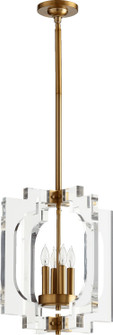 Broadway Four Light Pendant in Aged Brass (19|605-4-80)