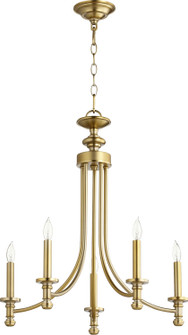 Rossington Five Light Chandelier in Aged Brass (19|6022-5-80)