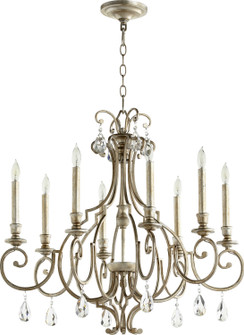 Ansley Eight Light Chandelier in Aged Silver Leaf (19|6014-8-60)