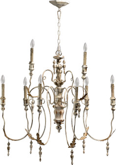 Salento Nine Light Chandelier in Persian White (19|6006-9-70)