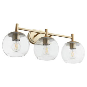 Lyon Three Light Vanity in Aged Brass (19|578-3-80)