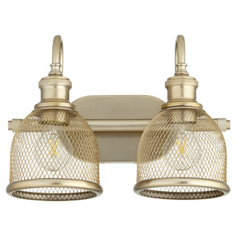 Omni Two Light Vanity in Aged Brass (19|5212-2-80)