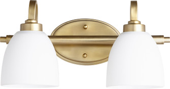 Reyes Two Light Vanity in Aged Brass (19|5060-2-180)