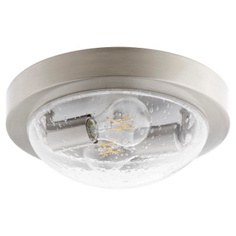 3502 Contempo Ceiling Mounts Two Light Ceiling Mount in Satin Nickel w/ Clear/Seeded (19|3502-11-65)
