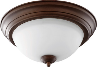 3063 Ceiling Mounts Two Light Ceiling Mount in Oiled Bronze w/ Satin Opal (19|3063-13-86)