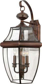 Newbury Three Light Outdoor Wall Lantern in Aged Copper (10|NY8318AC)