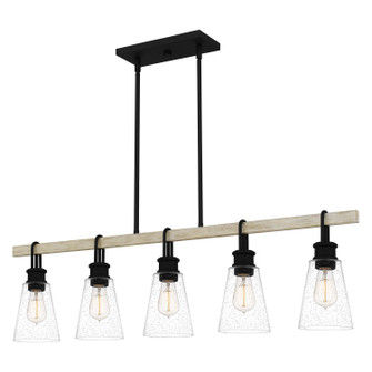 Kingsbridge Five Light Linear Chandelier in Earth Black (10|KGB142EK)