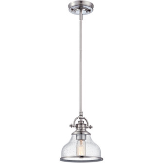 Grant One Light Mini Pendant in Brushed Nickel (10|GRTS1508BN)