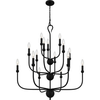 Blanche 15 Light Chandelier in Matte Black (10|BLA5032MBK)