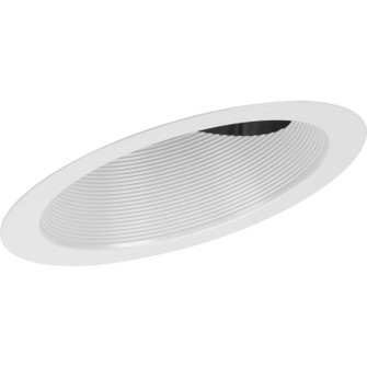 6In Recessed Slope One Light Baffle Trim in Satin White (54|P806008-028)