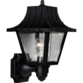 Mansard One Light Wall Lantern in Black (54|P5814-31)