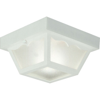 Ceiling Mount - Polycarbonate One Light Outdoor Flush Mount in White (54|P5744-30)