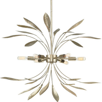 Mariposa Six Light Pendant in Gilded Silver (54|P500415-176)