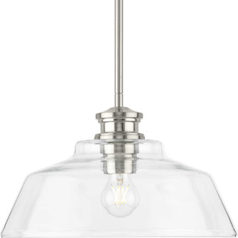 Singleton One Light Pendant in Brushed Nickel (54|P500381-009)