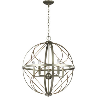 Brandywine Five Light Pendant in Silver Ridge (54|P500287-134)