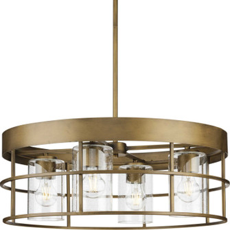 Burgess Four Light Chandelier in Aged Bronze (54|P400311-196)