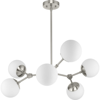 Haas Six Light Chandelier in Brushed Nickel (54|P400308-009)