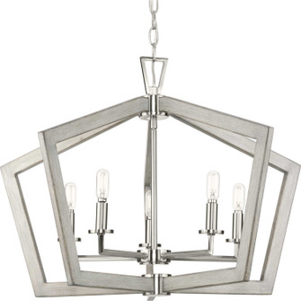 Galloway Five Light Chandelier in Brushed Nickel (54|P400301-009)