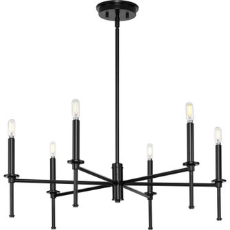 Elara Six Light Chandelier in Matte Black (54|P400294-31M)