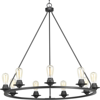 Debut Nine Light Chandelier in Graphite (54|P400016-143)