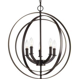 Equinox Five Light Chandelier in Antique Bronze (54|P3841-20)