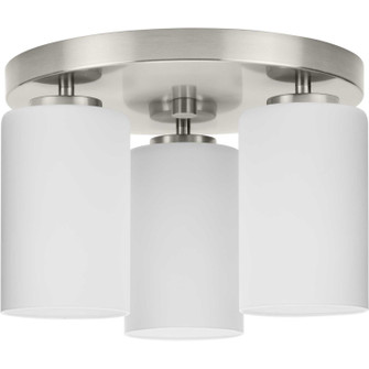 Cofield Three Light Flush Mount in Brushed Nickel (54|P350238-009)