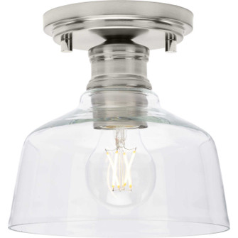 Singleton One Light Semi Flush Mount in Brushed Nickel (54|P350226-009)