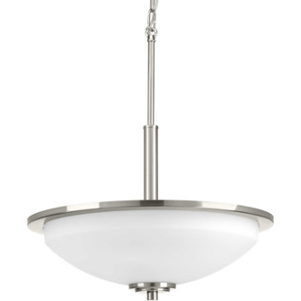 Replay Three Light inverted pendant in Brushed Nickel (54|P3450-09)