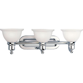 Madison Three Light Bath Bracket in Polished Chrome (54|P3163-15)