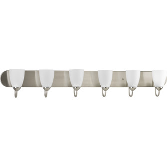 Gather Six Light Bath in Brushed Nickel (54|P2714-09)
