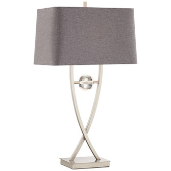 Wishbone Table Lamp in Brushed Nickel/Brushed Steel (24|8Y103)