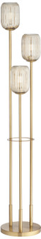 Oden Three Light Floor Lamp in Warm Gold (24|80J33)