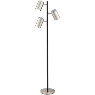 Donatello Three Light Floor Lamp in Brushed Nickel/Brushed Steel (24|41R49)
