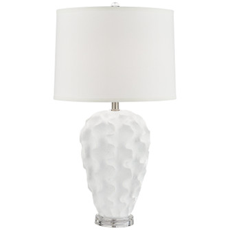 Emilia One Light Table Lamp in White (24|025R0)