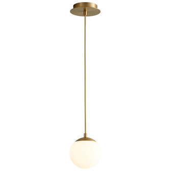 Luna LED Pendant in Aged Brass (440|3-670-40)