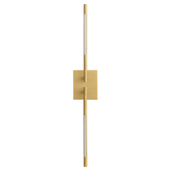 Palillos LED Wall Sconce in Aged Brass (440|3-404-40)