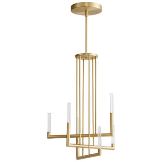 Lustre LED Chandelier in Aged Brass (440|3-24-40)