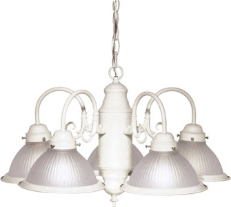 Five Light Chandelier in Textured White (72|SF76-693)