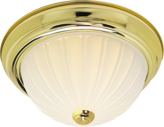 Two Light Flush Mount in Polished Brass (72|SF76-124)