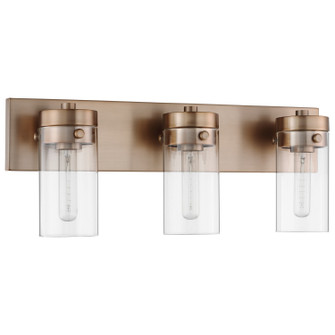 Intersection Three Light Vanity in Burnished Brass (72|60-7533)