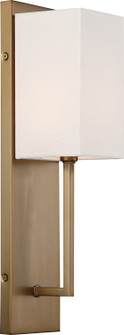 Vesey One Light Wall Sconce in Burnished Brass / White (72|60-6692)