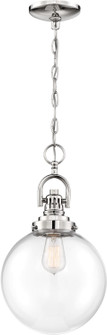 Skyloft One Light Pendant in Polished Nickel / Clear Glass (72|60-6672)