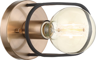 Chassis One Light Wall Sconce in Copper Brushed Brass / Matte Black (72|60-6651)