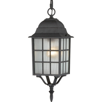 Adams One Light Hanging Lantern in Textured Black (72|60-4913)