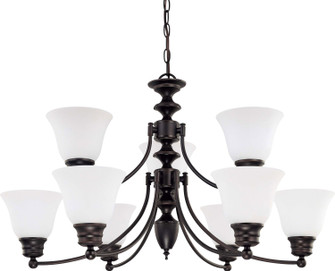 Empire Nine Light Chandelier in Mahogany Bronze (72|60-3171)