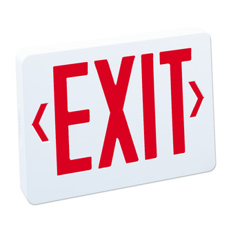 Exit & Emergency LED Exit Sign in White (167|NX-603-LED/R)