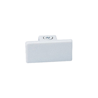 Track Syst & Comp-2 Cir Dead End Cap, 2 Circuit Track, Right Polarity in White (167|NT-2318R/W)